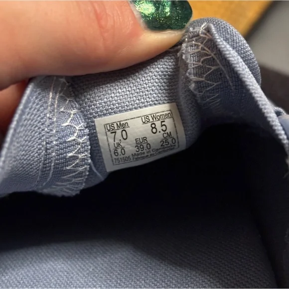 New in Box Vans Classic Slip-On | Pastel Mono Dusty Blue | US Women 8.5 / Men 7 - Picture 3 of 16